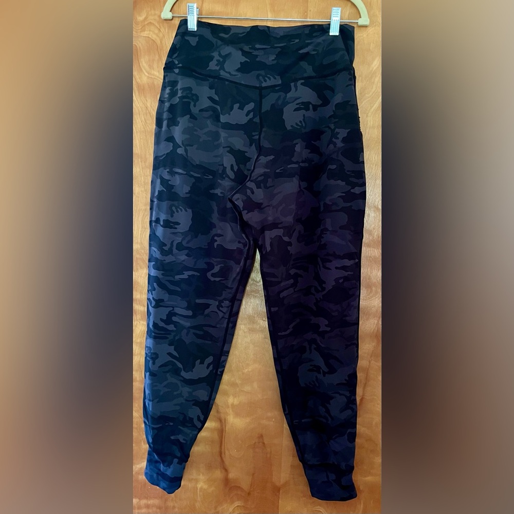 Women's Black Camouflage Jogger Pants - Picture 9 of 10